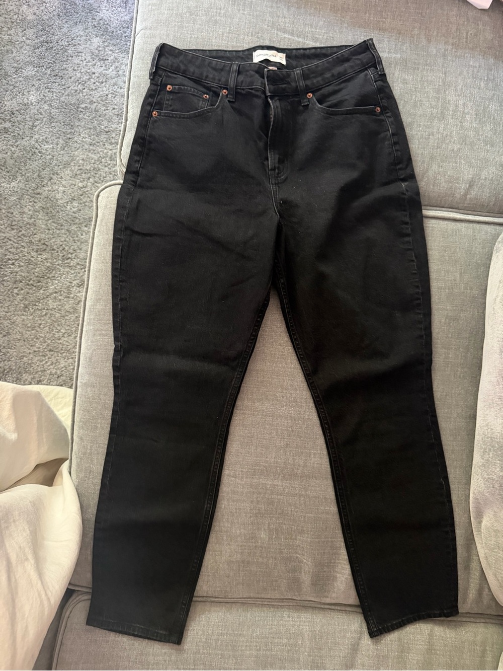 Abercrombie & Fitch Black High-Rise Skinny Jeans